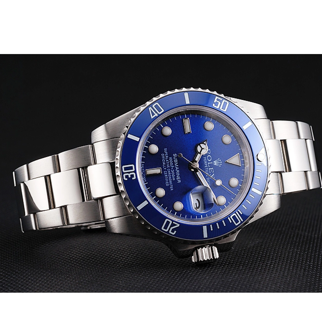 Rolex aaa copy Submariner Rolex Bezel Dial 98234 Blue Blue 0823
